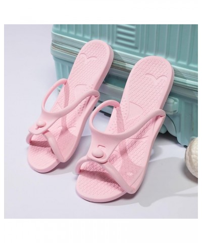 Womens Open Toe Ankle Strap Espadrilles Block Low Chunky Heel Casual Sandal Beach Vacation Flat Mules Shoes 150-ixpyn-pink3 $...