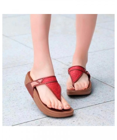 Plain Thong Pvc Rubber Shower Time Personalized Breathable Flip Flop Sandals Fashion Outing Slippers Women Red $9.34 Athletic...