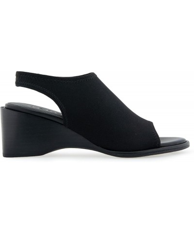 Women's Nuri Wedge Sandal Black Fabric $35.04 Sandals