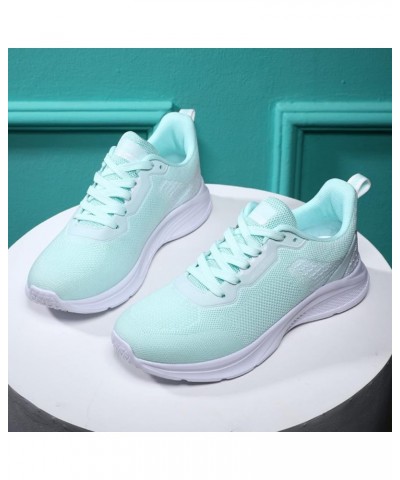 plaid sneakers Sneaker for Women Ladies Mesh Sport Shoes Sneakers Running Shoes Z 01-green $17.25 Athletic Shoes