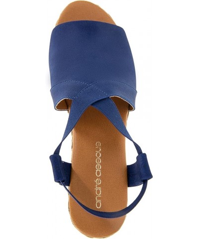 Women's Nalik Wedge Sandal Navy $22.11 Sandals