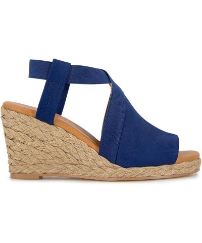 Women's Nalik Wedge Sandal Navy $22.11 Sandals