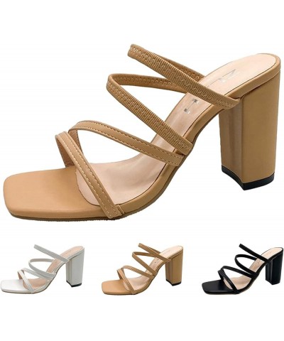 Women Casual Strappy Sandal Gladiator Flat Sandals Slingback Sandal Dress Shoes Vacation Bohemian Sandals White $15.11 Sandals