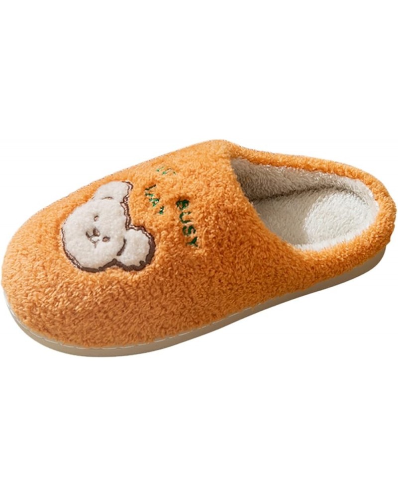 Flats Berry Slippers Women Men Plush Lined Ladies Cute Shoes Fit and Flare Buttery Feeling Loungewear E-orange $12.62 Slippers