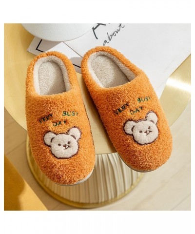 Flats Berry Slippers Women Men Plush Lined Ladies Cute Shoes Fit and Flare Buttery Feeling Loungewear E-orange $12.62 Slippers