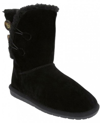 Women's Slip On Winter Boots Warm Winter Booties Marty Black $11.22 Outdoor Shoes