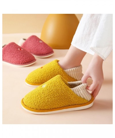 Couple Women's Winter Snowflake Socks Christmas Pattern Indoor Home Furnished Warm Non Slippers for Women Booties Yellow $14....