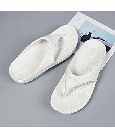 Mens slippers Women's Summer Flip-flops Sports Flip Flops for Woman Solid Slippers Female Men Flat Slides Beach Shoes (Color ...