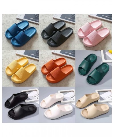 Mens slippers Women's Summer Flip-flops Sports Flip Flops for Woman Solid Slippers Female Men Flat Slides Beach Shoes (Color ...