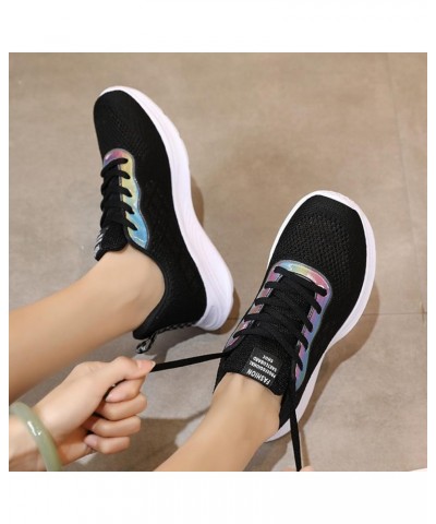 Women Running Sportswear Sneaker Women Sneakers Fashionable New Pattern Mesh Fabric Breathable Comfortable Flat Bottom Non Sl...