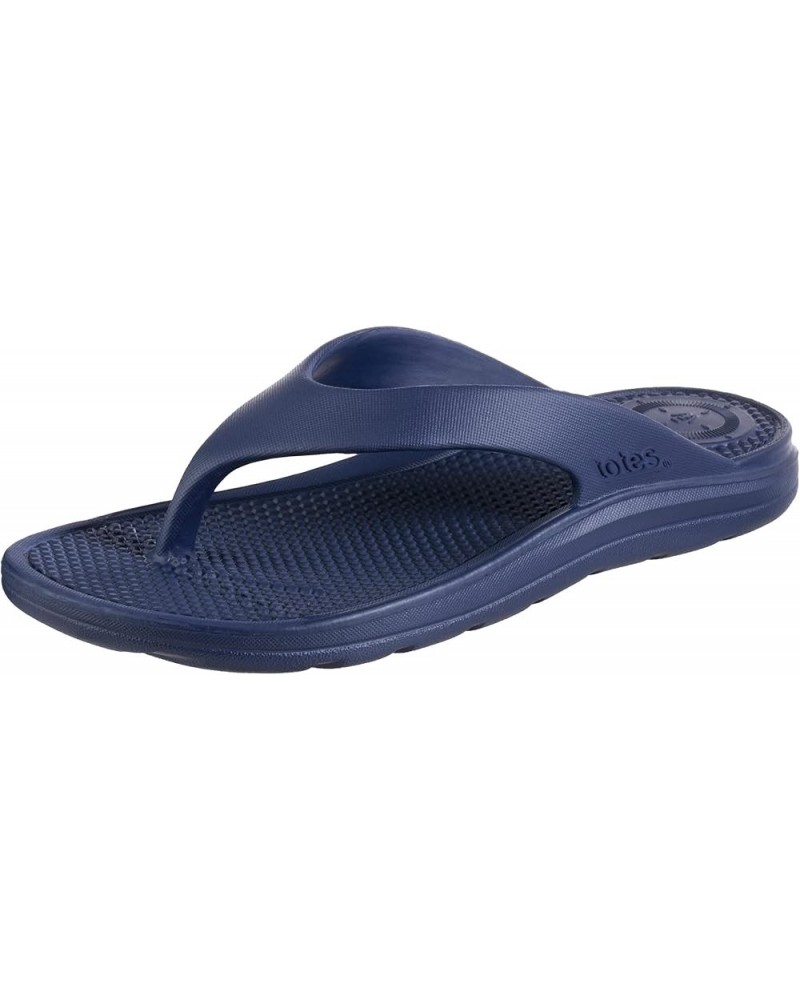 Women's Everywear Ara Thong Sandal Navy Blue $10.50 Sandals