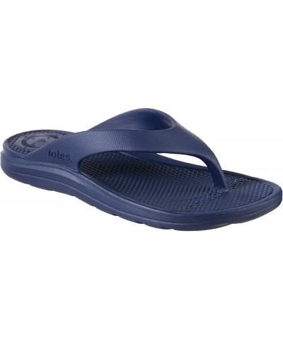 Women's Everywear Ara Thong Sandal Navy Blue $10.50 Sandals