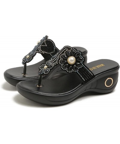 Strap Sandals Sandals Comfy Slider Roman T Open Women Toe Summer Support Slip Flip Flops Flat On Flip Flops for X3-black $14....