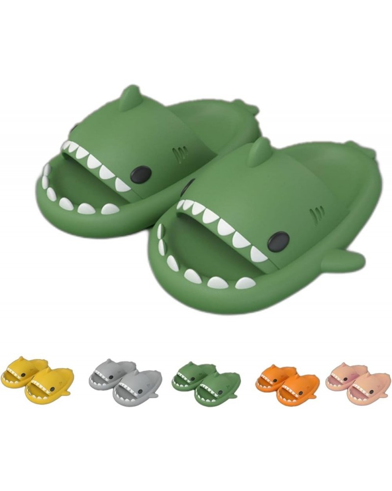 Shark Slippers, Cartoon Shark Beach Slippers for Women Men Summer Cute Animal Shower Sandal Couples Non-Slip House Shoes Dark...