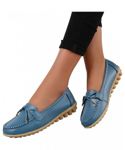 Women's Slip-on Loafers Orthopedic Shoes Lightweight Casual Shoes Wide Leather Lace up Loafers with Arth Support Fashion Snea...