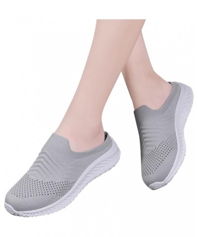 Women's Sneakers Womens Air Running Shoes Lightweight Women Sneakers Air Cushion Walking Tennis Shoes Grey $19.02 Athletic Shoes