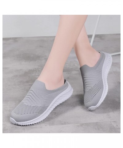 Women's Sneakers Womens Air Running Shoes Lightweight Women Sneakers Air Cushion Walking Tennis Shoes Grey $19.02 Athletic Shoes