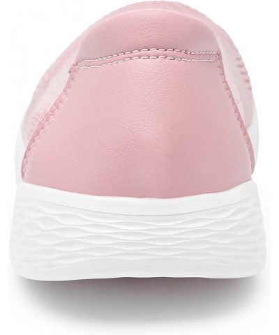 Women's Flats Casual Shoes Slip on Walking Shoes-Lightweight Low-Top Knit Loafer Sneaker 826a/Pink $11.60 Athletic Shoes