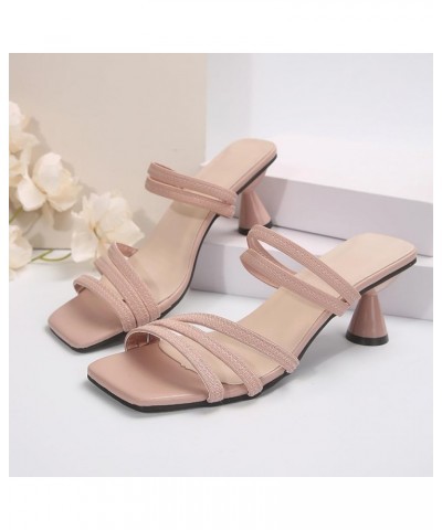 Women's Cute Open Toes Casual Soft Fashion Ladies Flat Sandals Women's Two Strap Buckle Sandal Platform Sandals Women Red $15...