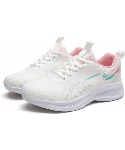 Women Sneakers Summer Fashion New Pattern Mesh Breathable Comfortable Non Slip Soft Sole Lace Up Sneaker Women Shoes White $1...