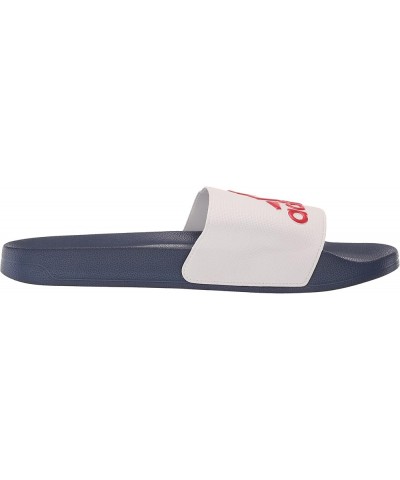 Unisex-Adult Adilette Shower Slide Sandal White/Better Scarlet/Victory Blue $13.95 Athletic Shoes