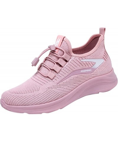 Walking Shoes for Women Breathable Mesh Work Slip-on Sneakers for Running Sports Z 21-pink $12.94 Loafers & Slip-Ons