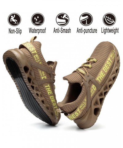 Waterproof & Non-slip Steel Toe Shoes for Men Women Comfortable Work Shoes Lightweight Safety Composite Toe Shoes Waterproof ...