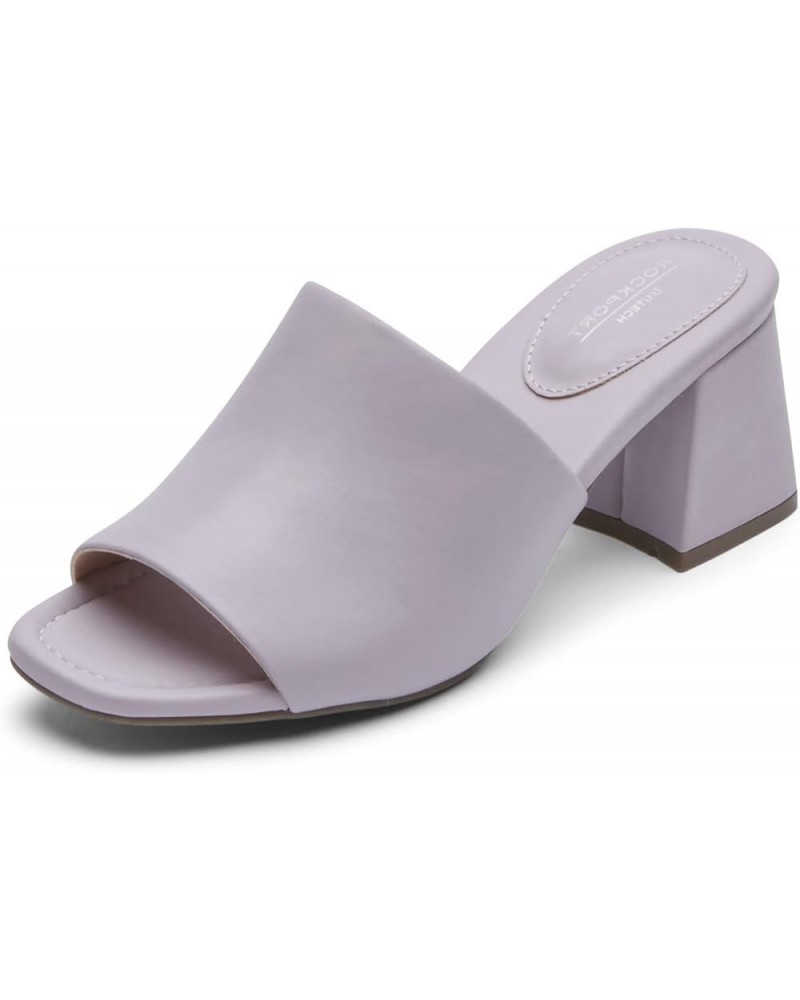 Women's Farrah Slide Sandal Lavender Leather $25.92 Sandals