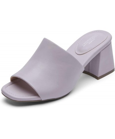 Women's Farrah Slide Sandal Lavender Leather $25.92 Sandals