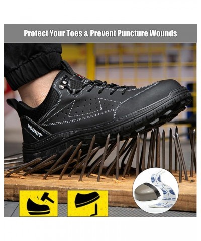 Unisex Steel Toe Boots Labor Shoes Work Shoes Safety Shoes Welding Shoes Protect Your Toes Waterproof and Puncture Resistant ...