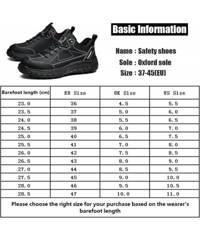 Unisex Steel Toe Boots Labor Shoes Work Shoes Safety Shoes Welding Shoes Protect Your Toes Waterproof and Puncture Resistant ...