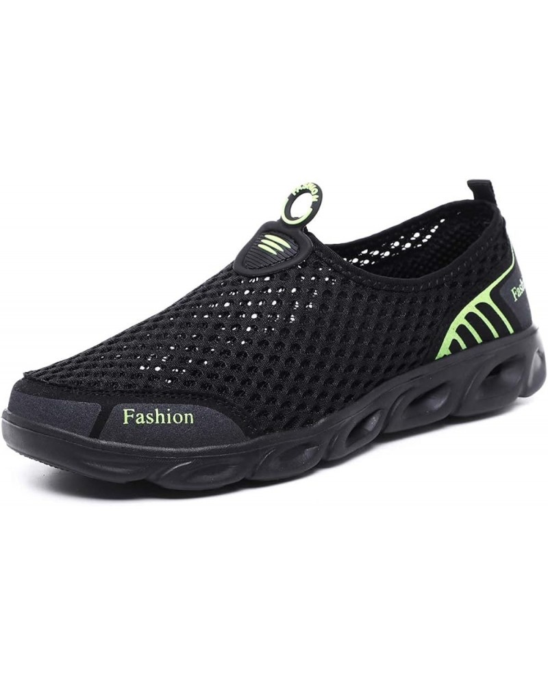 Men's Women's Lightweight Breathable Quick Drying Wading Shoes Water Sports Amphibious Shoes Barefoot Shoes Black Green-1 $14...