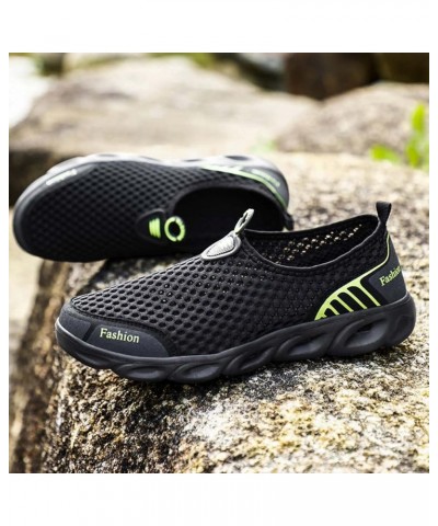 Men's Women's Lightweight Breathable Quick Drying Wading Shoes Water Sports Amphibious Shoes Barefoot Shoes Black Green-1 $14...