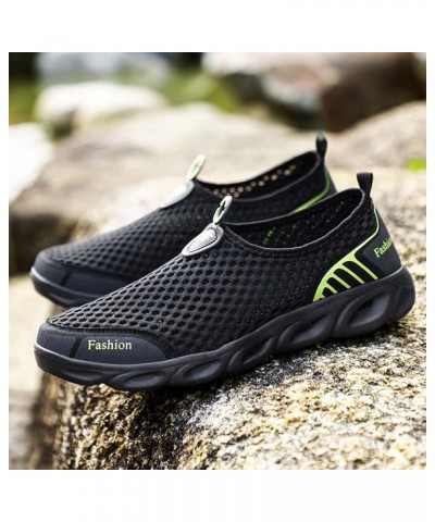 Men's Women's Lightweight Breathable Quick Drying Wading Shoes Water Sports Amphibious Shoes Barefoot Shoes Black Green-1 $14...