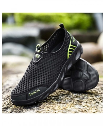 Men's Women's Lightweight Breathable Quick Drying Wading Shoes Water Sports Amphibious Shoes Barefoot Shoes Black Green-1 $14...