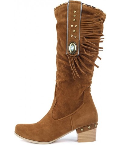 Womens Ankle Boots Low Mid Kitten Heels Zip Pointy Booties Combat Boots for Women Low Heel Brown $25.30 Outdoor Shoes