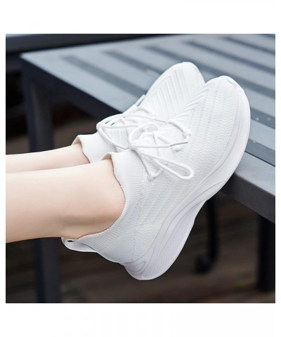 Women Sneakers Slip-On Walking Shoes Athletic Shoes Women Womens Sneakers Size 7 White $20.79 Fashion Sneakers