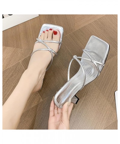 Slide Sandals for Women Flip Flops Casual Dress Walking Wedgesls Sandals Comfy Slip On Cork Foot Bed 126-nrny-silver10 $17.09...