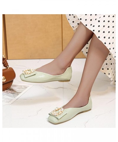 Flats Shoe for Women Women Foldable Portable Travel Ballet Flat Roll Slipper Shoes Dance Party Shoes Z 13-green $11.81 Sandals