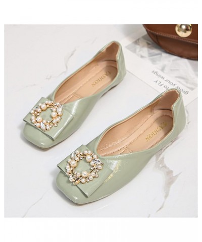 Flats Shoe for Women Women Foldable Portable Travel Ballet Flat Roll Slipper Shoes Dance Party Shoes Z 13-green $11.81 Sandals