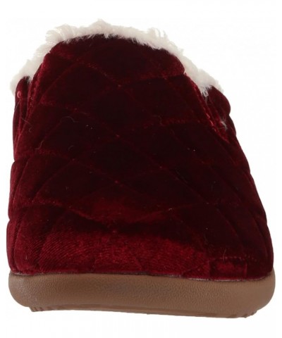 Women's Velveteen Slipper Cranberry $16.00 Slippers