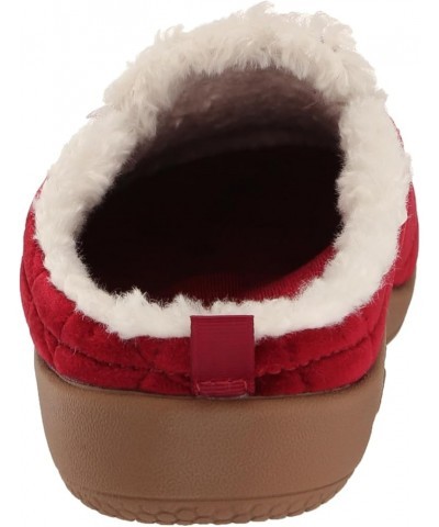 Women's Velveteen Slipper Cranberry $16.00 Slippers