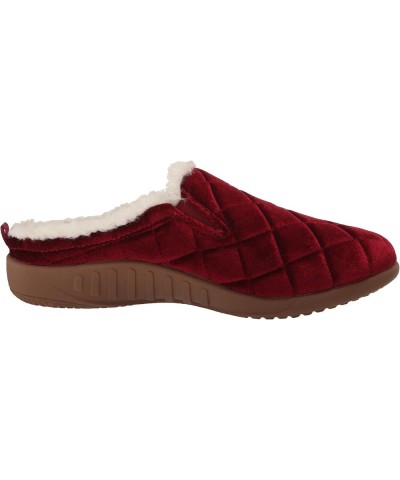 Women's Velveteen Slipper Cranberry $16.00 Slippers