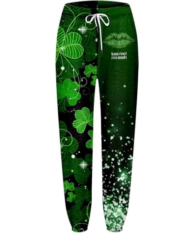 St Patricks Day Long Fit Day Printed Sweatpants Casual Loose Long Pants Jogging Pants Women St Patricks Day - Mint Green $15....