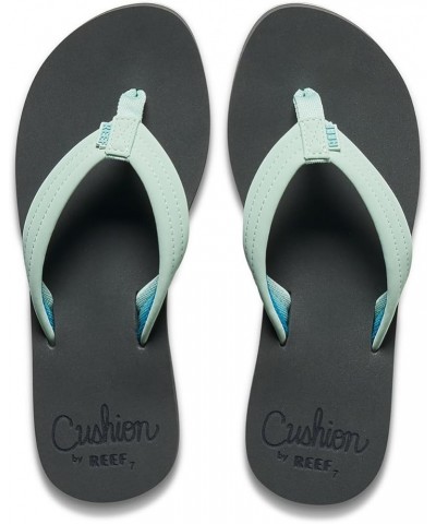 Womens Cushion Breeze Sandals Grey/Mint $17.79 Sandals