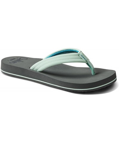 Womens Cushion Breeze Sandals Grey/Mint $17.79 Sandals