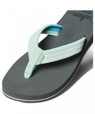 Womens Cushion Breeze Sandals Grey/Mint $17.79 Sandals