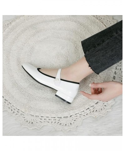 Women's Mary Janes Shoes Round Toe Low Heels Shoes Anti Slip Comfortable Office Work Dress Pumps Shoes 38 Black $29.32 Pumps