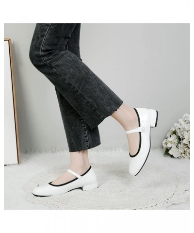 Women's Mary Janes Shoes Round Toe Low Heels Shoes Anti Slip Comfortable Office Work Dress Pumps Shoes 38 Black $29.32 Pumps