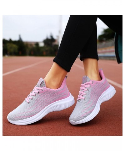 athletic shoes women Womens Slip On Running Shoes Non Slip Walking Shoes Lightweight Gym Fashion Sneakers Z-05 Pink $14.83 At...